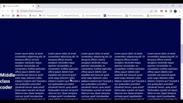 How to make custom scroll bar | Middle class coder | Front-end development смотреть онлайн