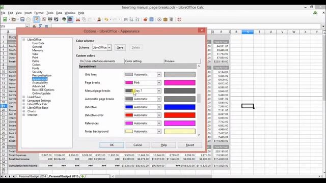 libreoffice calc insert manual page breaks смотреть онлайн