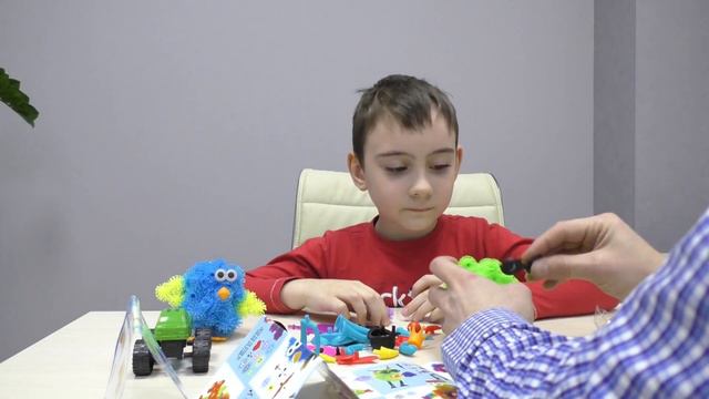Конструктор "БАНЧЕМС". Собираем из шариков животных//Unboxing "BUNCHEMS". Collect balls of animals. смотреть онлайн