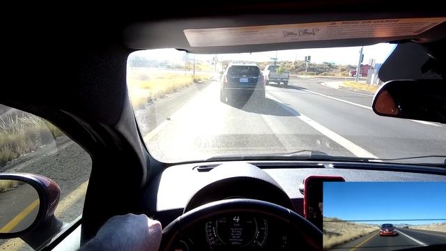 Abarth 500 - Short Drive In Arizona (great Exhaust Sounds)