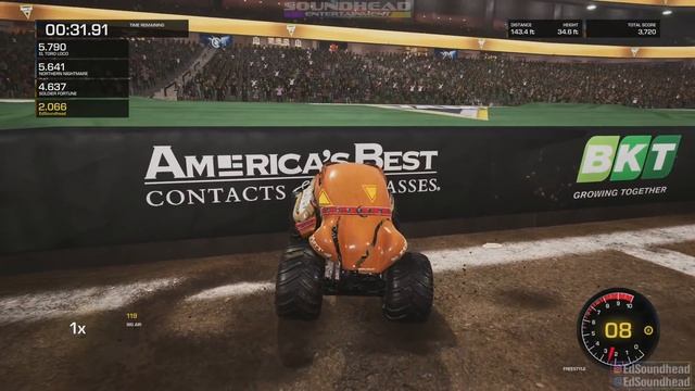 10 Truck Detroit Freestyle! | Monster Jam Steel Titans смотреть онлайн