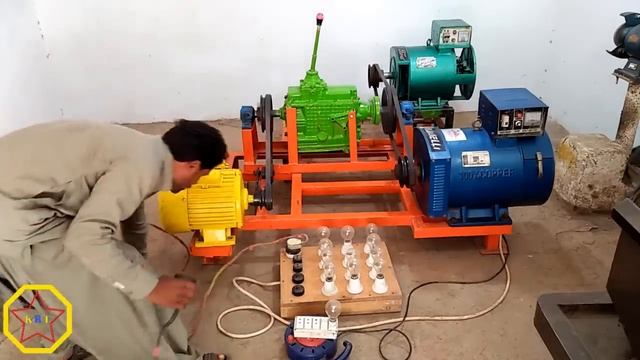 Free Energy Generator 3Hp Motor With 15KW and 12KW Alternator Free Electricity Generator 230v смотреть онлайн