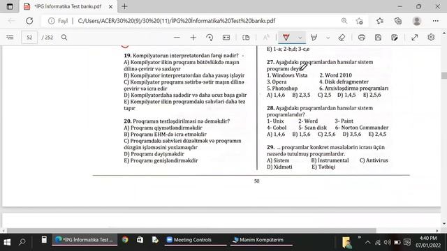 İPG Proqram Təminatı Testlərinin İzahı 1 ci hissə MİQ qrupu смотреть онлайн