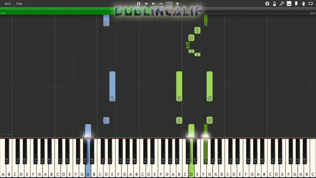 Pokemon Ruby & Sapphire - Verdantuf Town Theme Piano Tutorial Synthesia смотреть онлайн