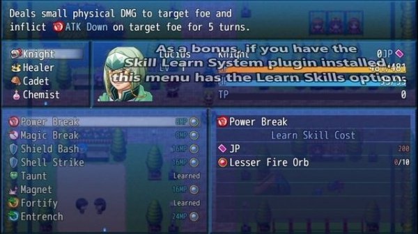 YEP.32 - Class Change Core - RPG Maker MV