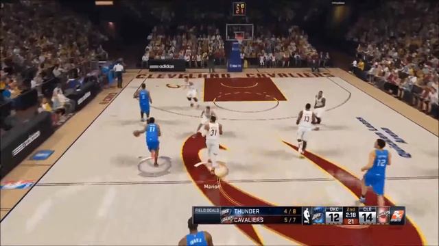NBA 2K15 5v5 PS4 HD Gameplay - Cavaliers vs OKC - NBA Talk and Doris Burke Glitch ?!?! смотреть онлайн