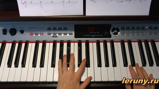 Разбор на пианино песни Снег (из реп. Ф. Киркорова)