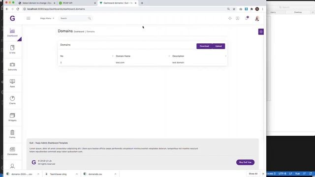 Django RES API backend and Vue.js frontend to make/export/import csv file from database. смотреть онлайн