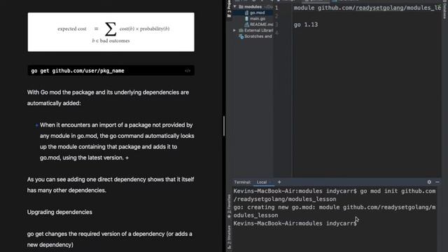 Go Modules смотреть онлайн