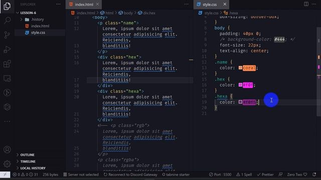 HTML/CSS || Работа с цветами смотреть онлайн