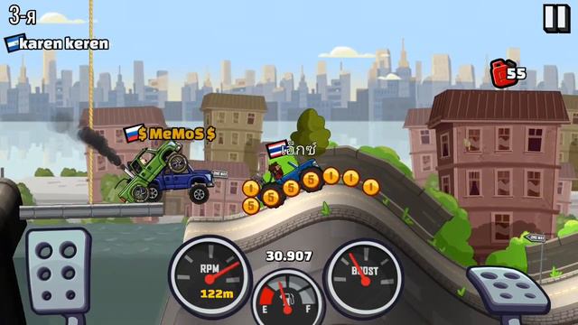 Hill Climb Racing 2 #10 Юбилейчик! Купил танк! Один в чемпионате! смотреть онлайн