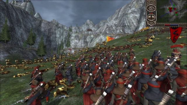 Third Age Total War Multiplayer Battle: Mumakil Mountain (Rhun vs. Harad) смотреть онлайн