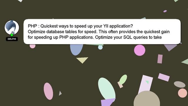 PHP : Quickest ways to speed up your YII application? смотреть онлайн