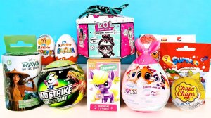 СЮРПРИЗ MIX! LOL Present Surprise 2, T.O.T.S. Disney, 5 ZURU Dino, Три кота Unboxing Kinder Surprise