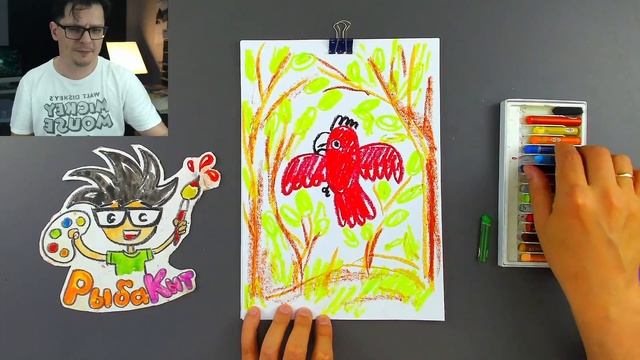 Рисуем ДЖУНГЛИ и ПОПУЛАЯ - уроки рисования от РыбаКит смотреть онлайн