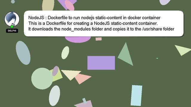 NodeJS : Dockerfile to run nodejs static-content in docker container смотреть онлайн