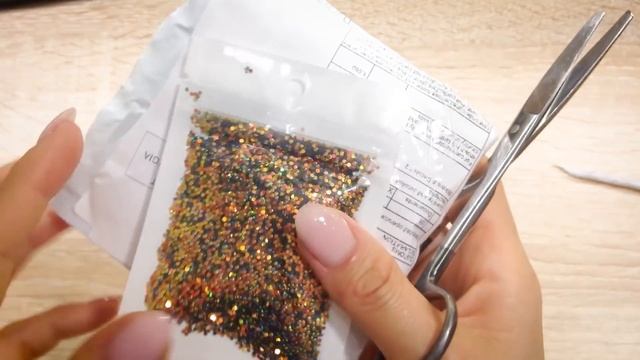 Хлопья юки, чешуйки, бульонки и конусные стразы. Распаковка посылок с Алиэкспресс. Алитерапия. смотреть онлайн