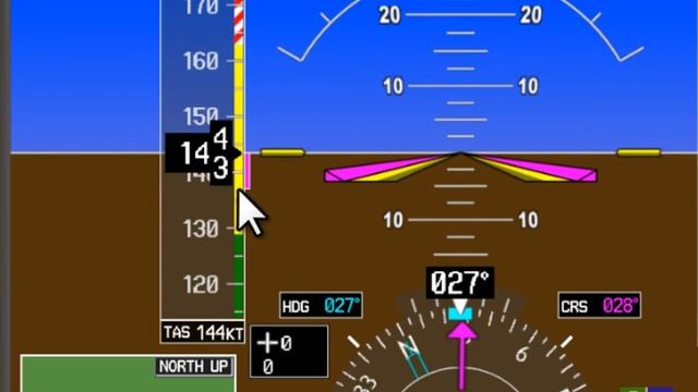 Указатель скорости GARMIN G1000 Cessna 172S