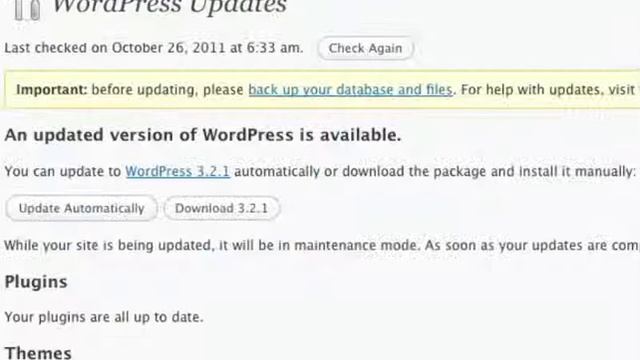 Wordpress Tutorial - How To Update Wordpress To The Latest Version смотреть онлайн