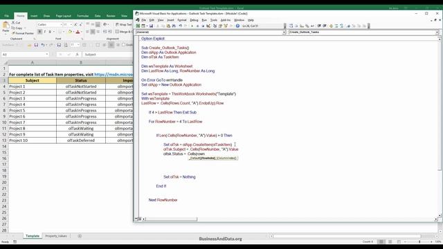 Create Multiple Outlook Tasks from Excel using VBA | Excel VBA Tutorial смотреть онлайн