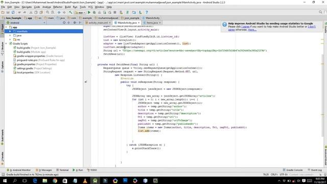 How to Fetch JSON data using Volley(Part 3) смотреть онлайн