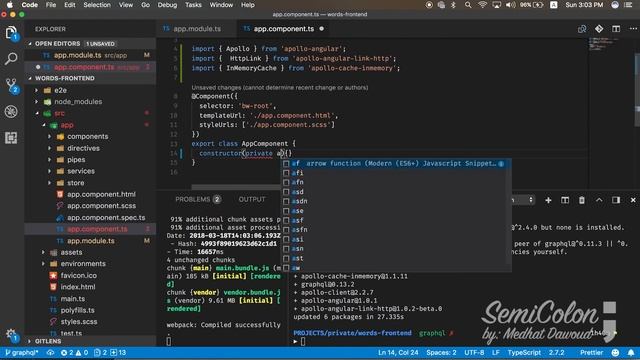 استخدام Graphql مع الـ Angular - سيمي كولون | SemiColon смотреть онлайн