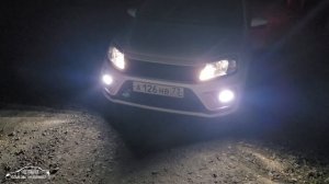 Яркие LED лампы в ПТФ для Гранты!