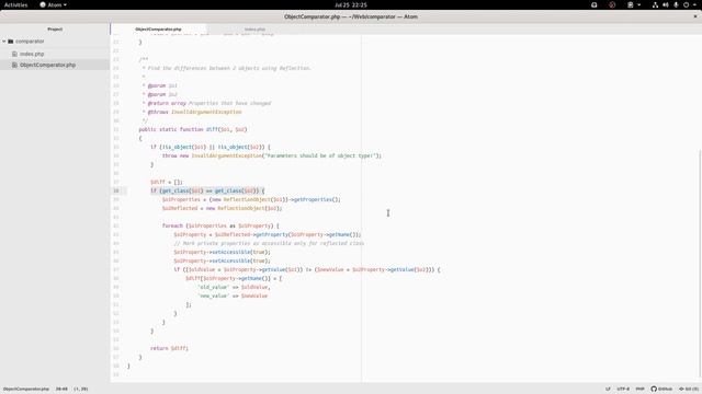 Como comparar objetos en PHP смотреть онлайн