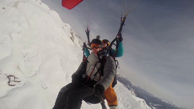 Тандемный полет в Гудаури смотреть онлайн