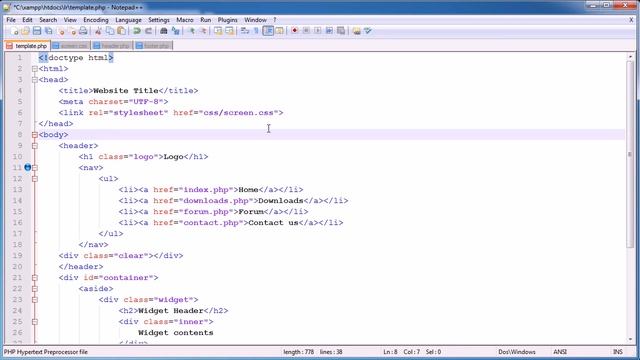 PHP Tutorials Register & Login Part 02 Template Overview 720p смотреть онлайн