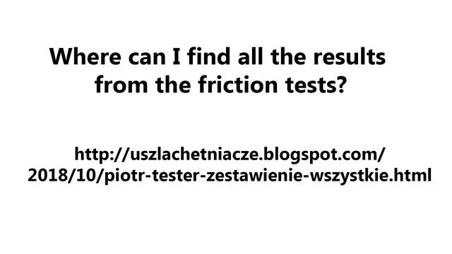 Ford Motorcraft A5 5W30  - Przebieg: 11.300km Test Tarcia 100°C 2kg