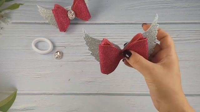 Бантики из фоамирана - "Крылья ангела". DIY смотреть онлайн