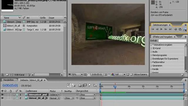 3D Text Elements in CS with 3DS Max Tutorial Part 4 (english) смотреть онлайн