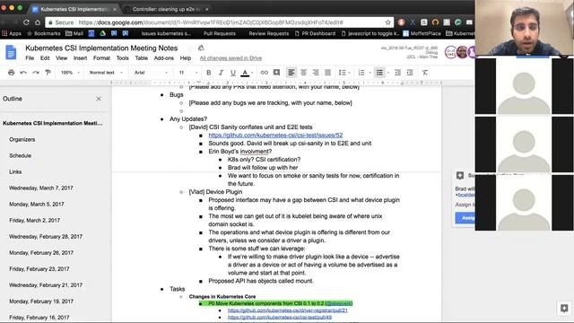 Kubernetes SIG Storage - CSI Implementation Workgroup 20180307 смотреть онлайн