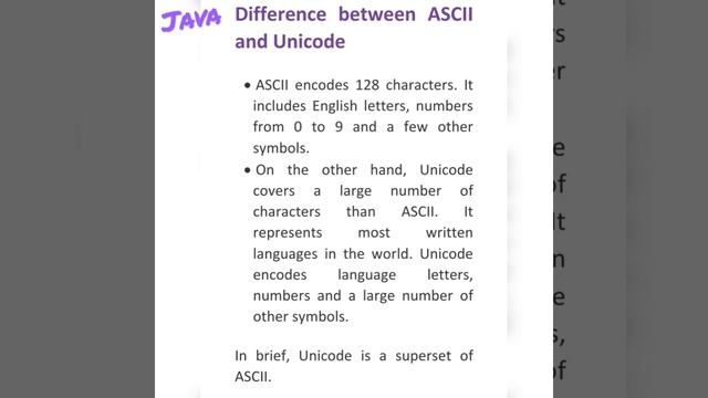 Difference between ASCII and Unicode encoding standards @javasip-official смотреть онлайн