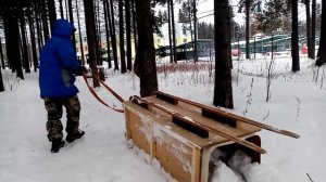 сани для вывоза снега! 300 подписчиков на канале!!!