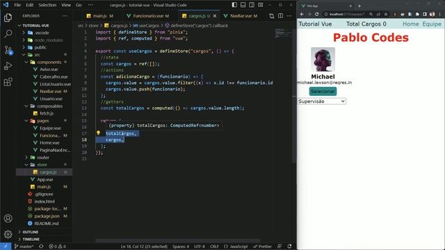 16 - Pinia (Setup Store) | Vue 3 e Composition API смотреть онлайн
