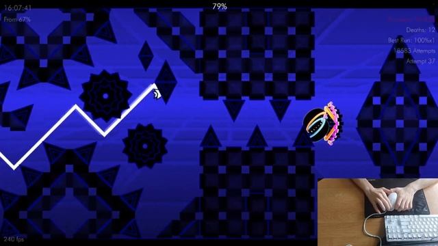 Aquamarine Runs #1 // Geometry Dash // Impossible Demon смотреть онлайн