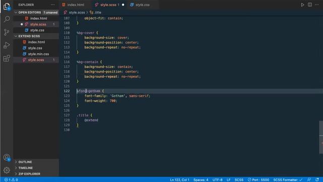 @extend SCSS смотреть онлайн
