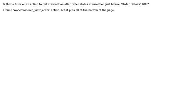 Wordpress: Put data in my-account/view-order/id/ page смотреть онлайн