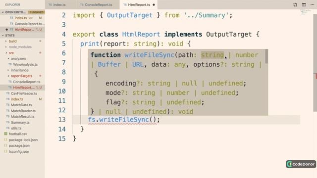 64. Generating HTML Reports in Typescript | Typescript #typescript #javascript #learning смотреть онлайн