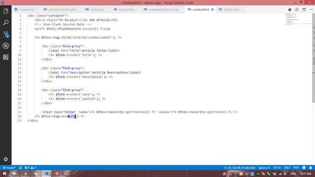 #18 Phalcon 3.3 Video Tutorial for Beginners: Create Article Add Page with Model (Database) смотреть онлайн