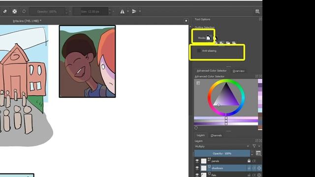 How to Make a Webtoon Using Krita - Tutorial for Canvas and Originals смотреть онлайн