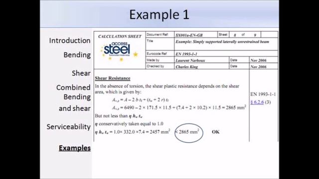 Steel Beam Design - Serviceability Limit State | SLS | Examples | Eurocode 3 | EC3 | EN1993 смотреть онлайн