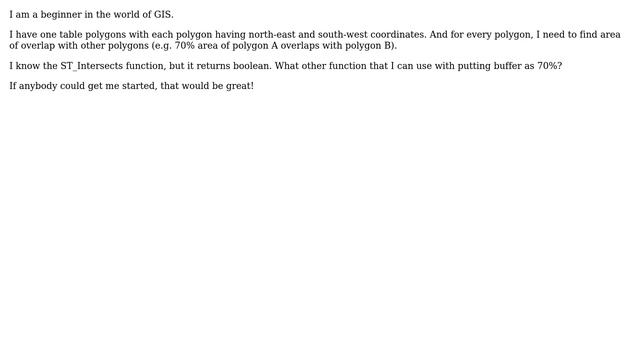 GIS: How to calculate overlap area of two polygons? смотреть онлайн