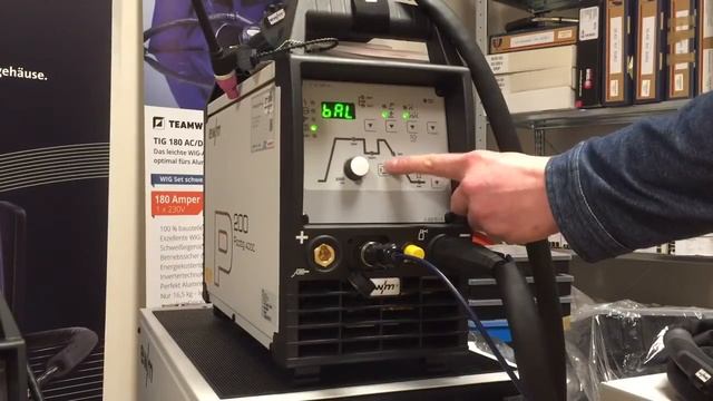 WIG Schweißgerät Einstellen, Ewm Picotig 200 AC DC Puls