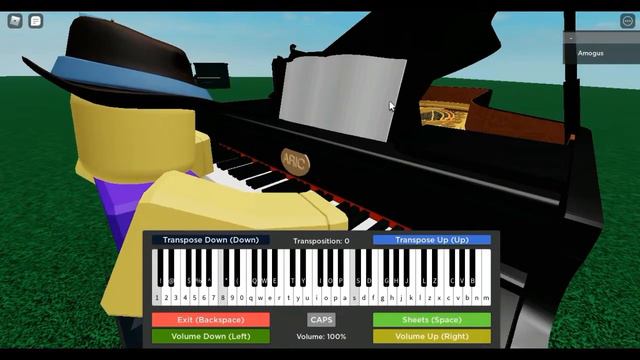 Among Us Drip on Roblox Piano смотреть онлайн