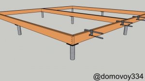 Каркасный дом своими руками. Ростверк