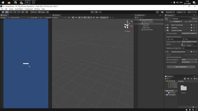 Unity | Адаптивність UI елементів під різні екрани | Canvas Scaler смотреть онлайн