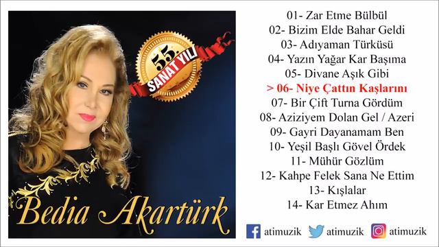 Bedia Akartürk Niye Çattın Kaşlarını Official Video 55 Sanat Yılı смотреть онлайн